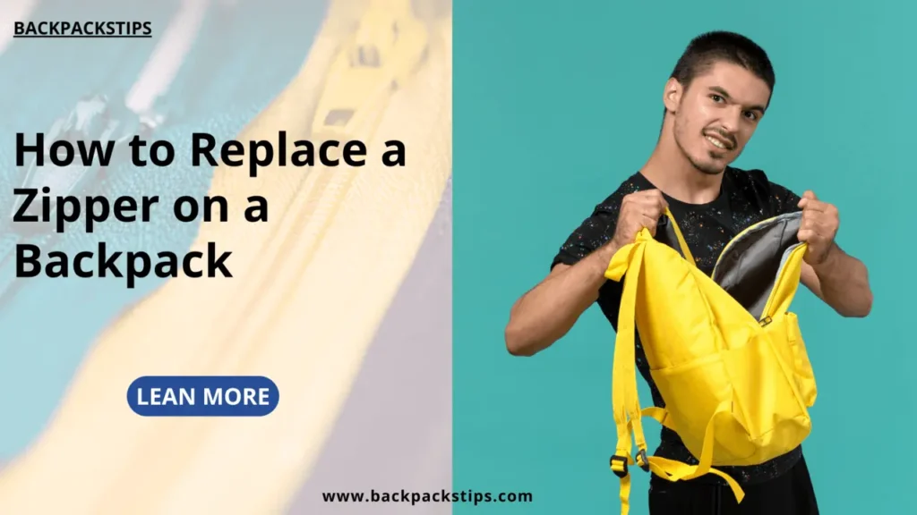 How to Replace a Zipper on a Backpack